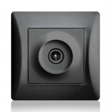 Πρίζα TV Τερματική Μαύρο Lineme H-Series 50-00116-2